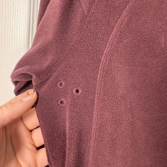 Nike Chocolate Brown‎ and White Fleece Athletic Jacket - Picture 5 of 7